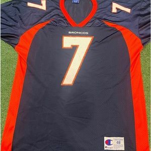 VINTAGE Denver Broncos Jersey Adult XL Blue Champion John Elway #7 Mens 48